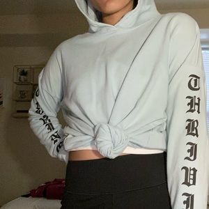 Blue Oversized Hoodie